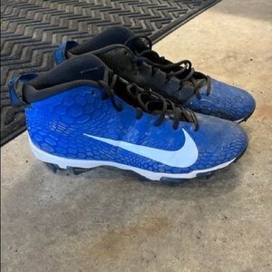 Nike Baseball Cleats, Blue.
